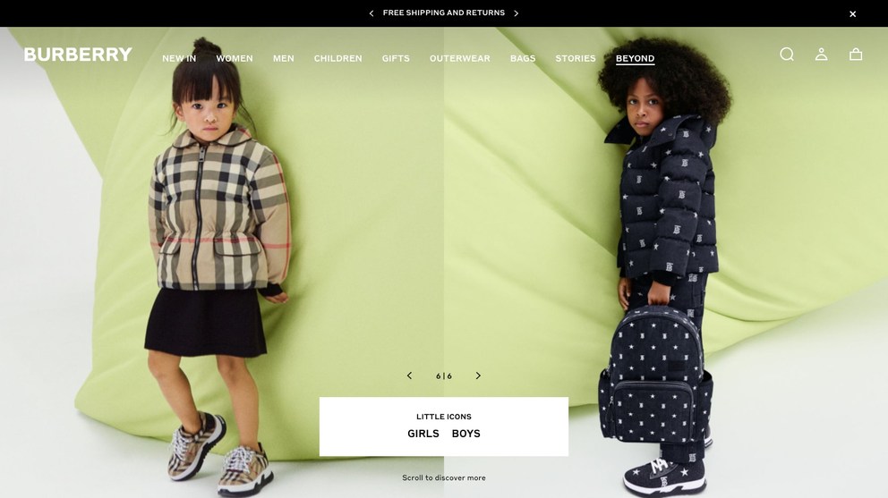 burberry website