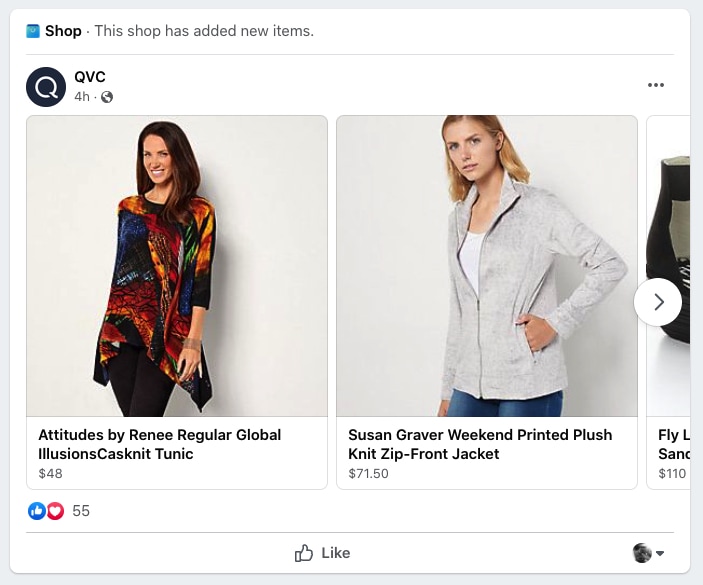 facebook qvc ads